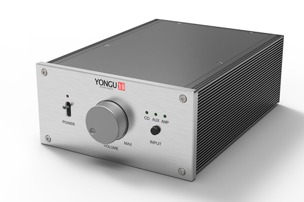 YONGU Custom Supply Aluminum Audio Amplifier Enclosure W20A 180*2Umm