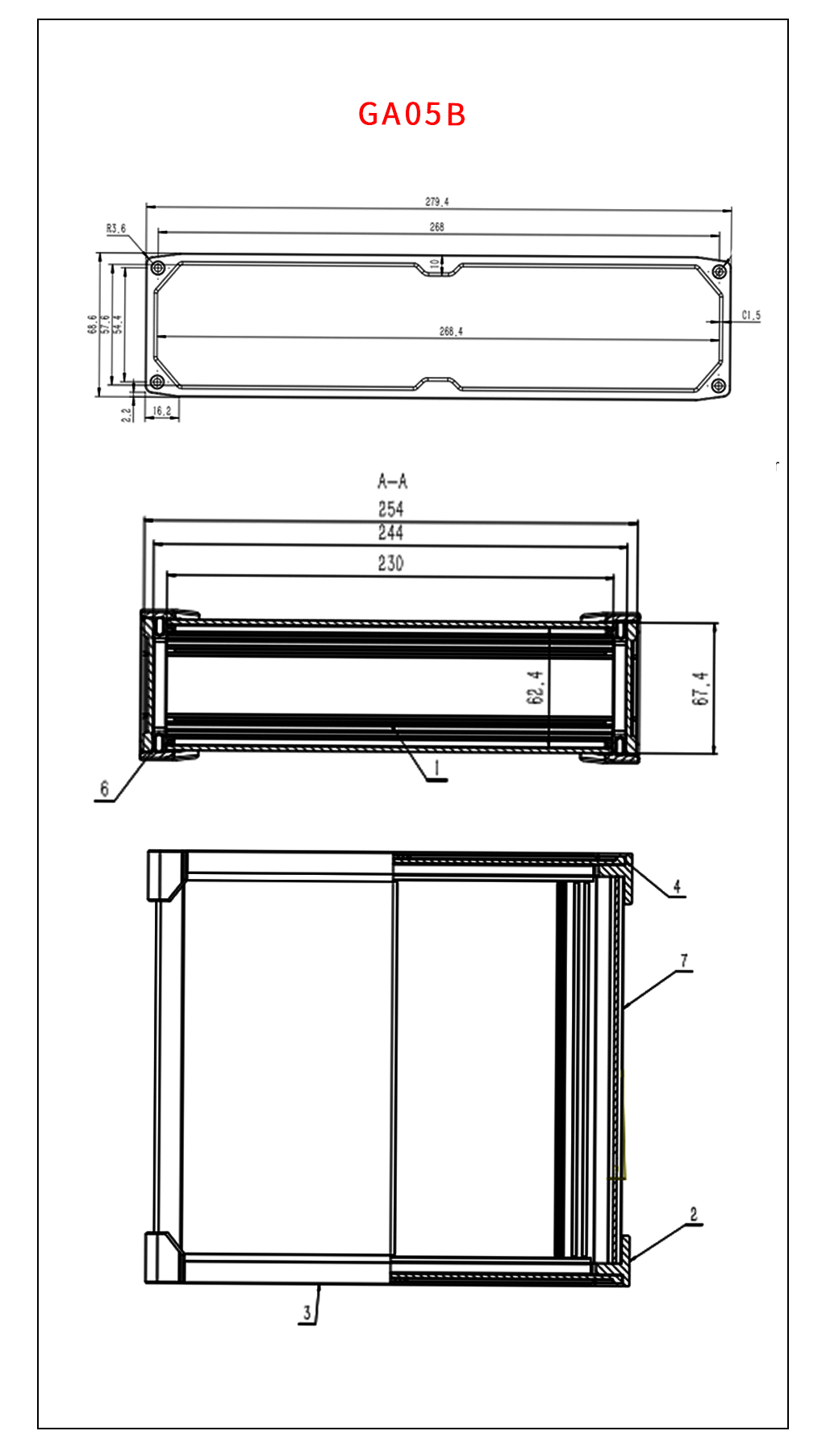 Telecom Chassis - Section Drawing - GA05B